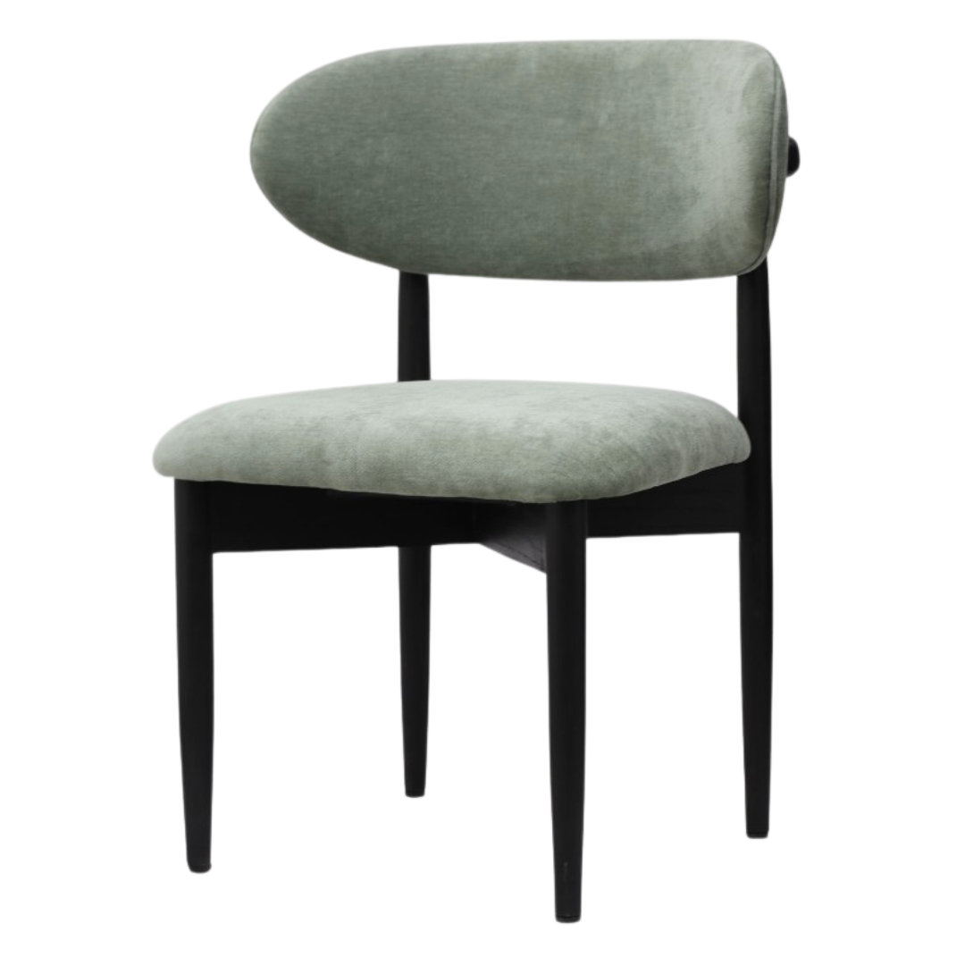 Silla Land | Asiento y Respaldo en Textil con Base de madera Haya Alemana