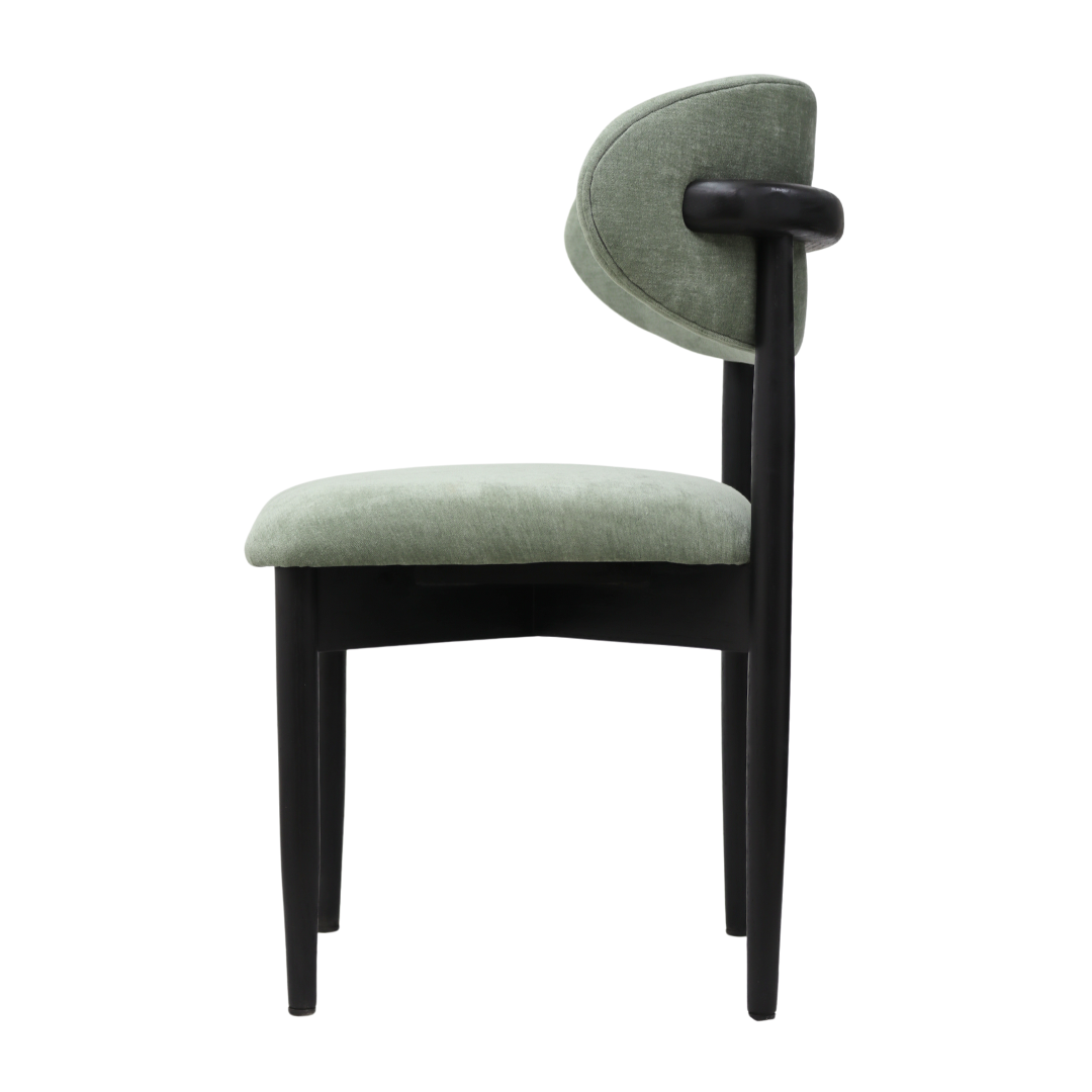 Silla Land | Asiento y Respaldo en Textil con Base de madera Haya Alemana