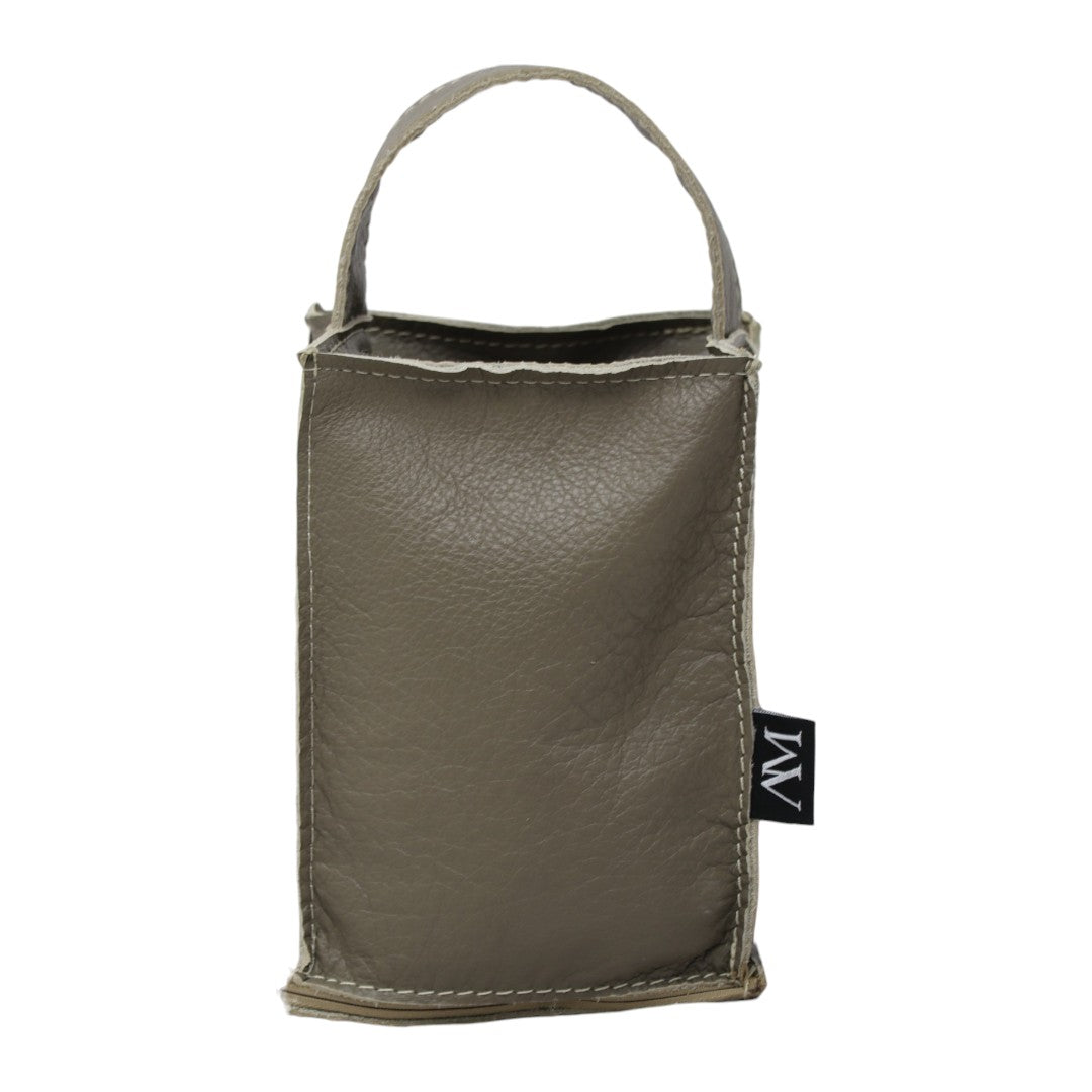 Tope para puerta Gris Verdoso - 100% Piel Genuina