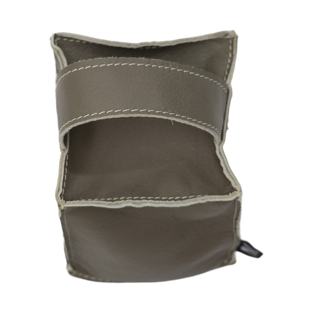 Tope para puerta Gris Verdoso - 100% Piel Genuina