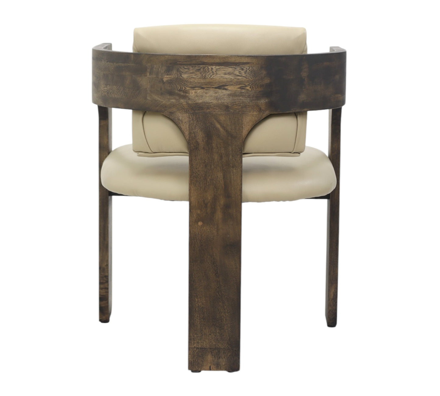 Silla Carpi | Asiento y Respaldo en Piel con Base de madera Haya Alemana