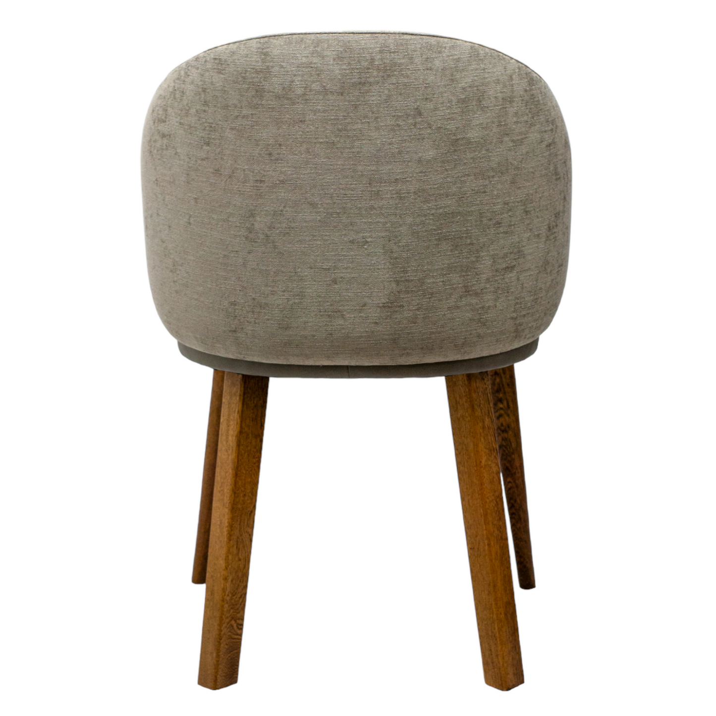 SILLA BERNAL - respaldos en textil y asiento en piel genuina, base de madera de encino