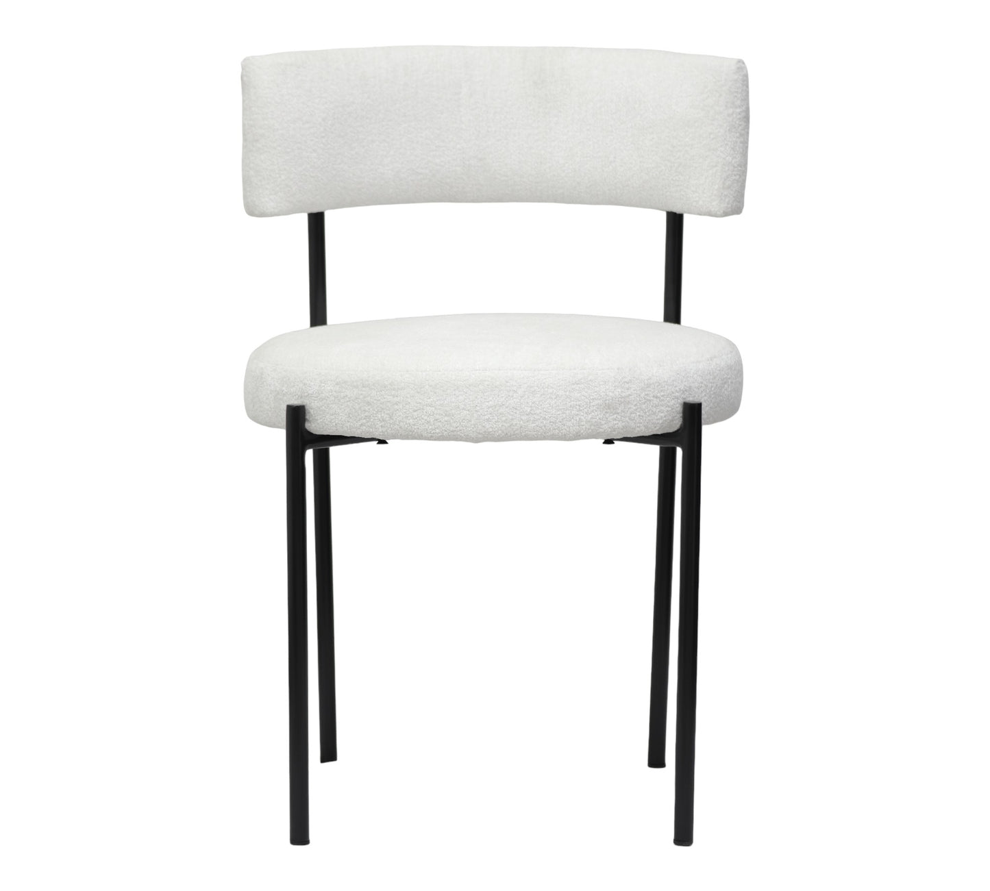 Silla Eleonor | Asiento Textil y Respaldo Textil con Base Metálica Negra