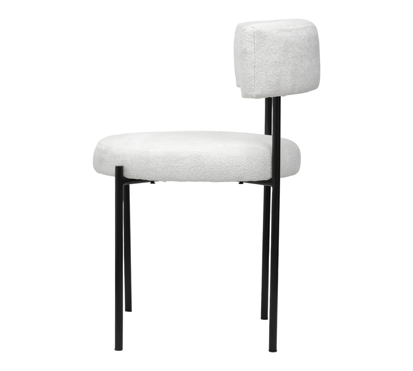 Silla Eleonor | Asiento Textil y Respaldo Textil con Base Metálica Negra