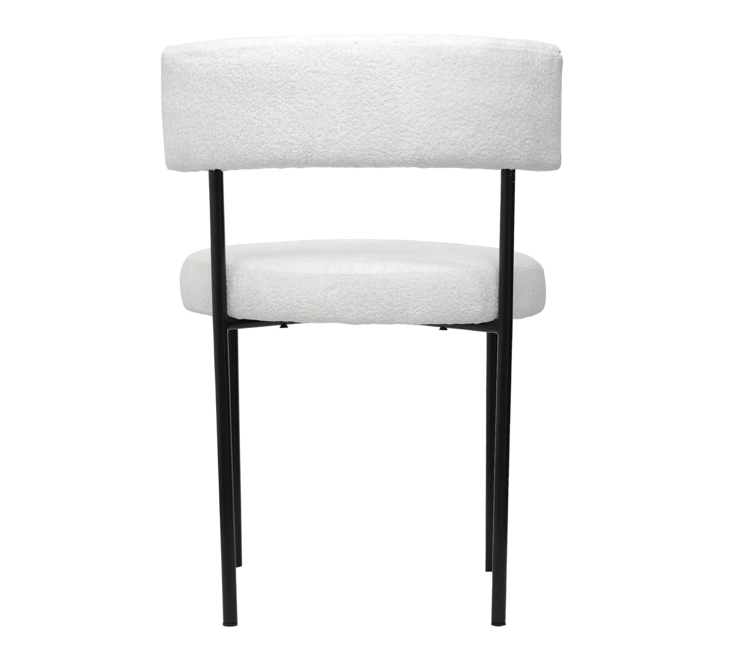 Silla Eleonor | Asiento Textil y Respaldo Textil con Base Metálica Negra