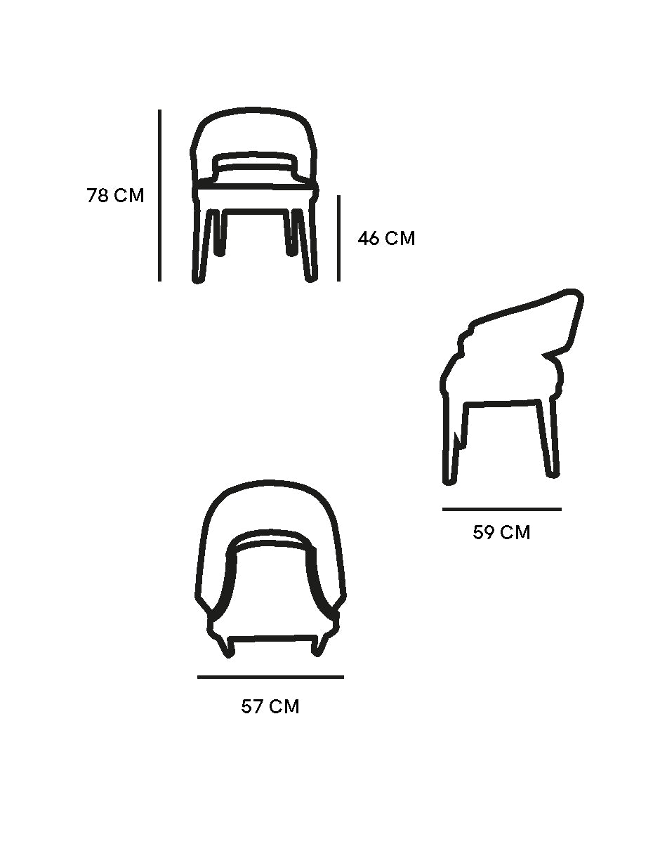 Silla Victoria | Asiento & Respaldo Exterior y Respaldo Interior 100% Piel con Base En Madera Haya