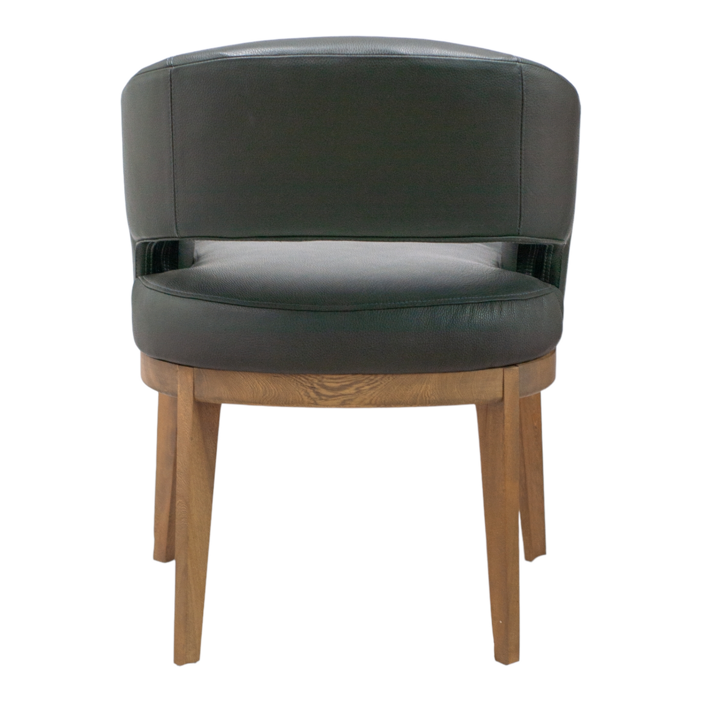 Silla Victoria | Asiento & Respaldo Exterior y Respaldo Interior 100% Piel con Base En Madera Haya