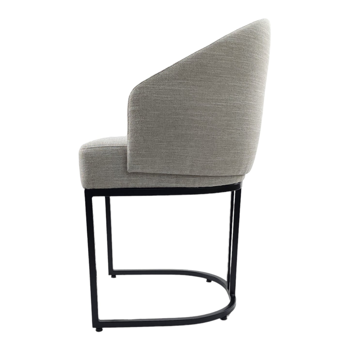 Silla Dolores | Asiento y Respaldo Textil con Base Metálica Negra