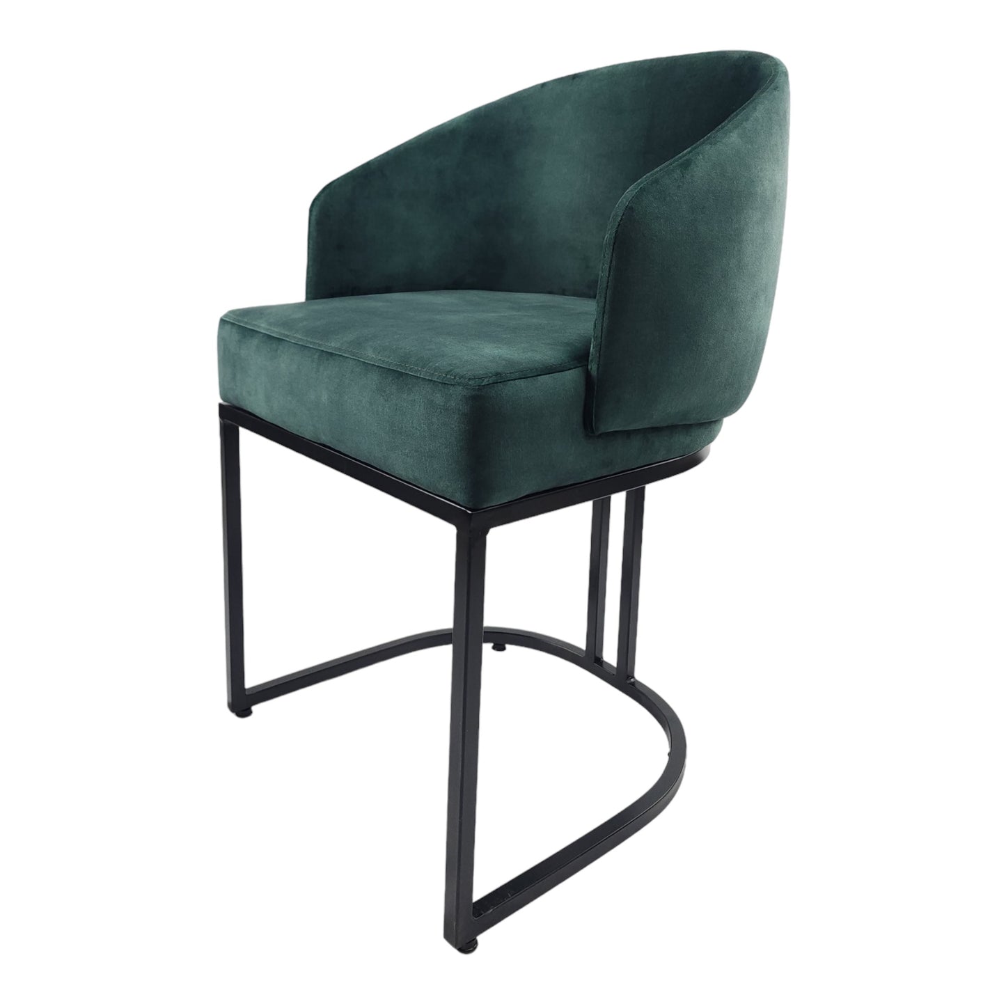 Silla Dolores | Asiento y Respaldo Textil con Base Metálica Negra