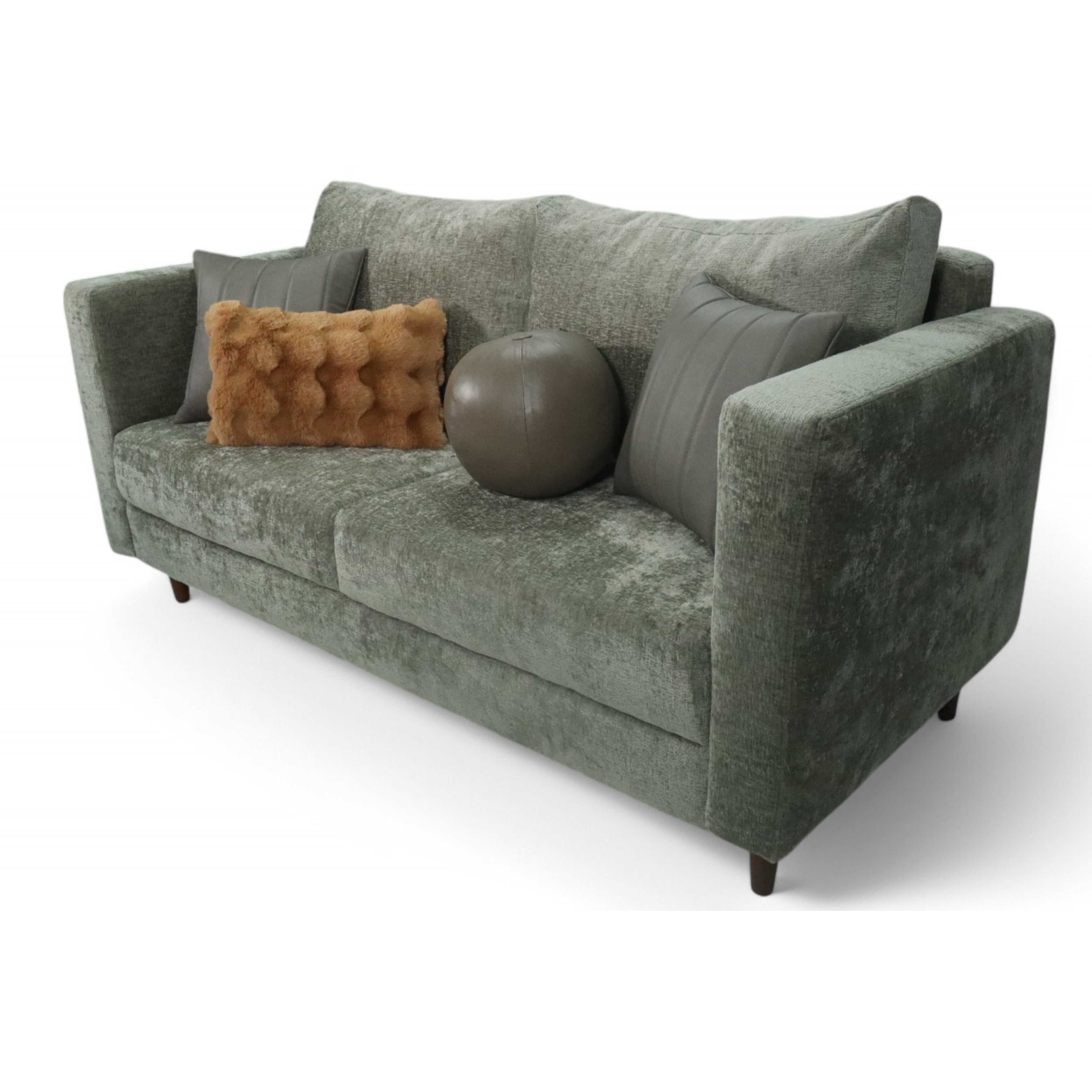 SILLÓN LOVE SEAT - en textil malta olive
