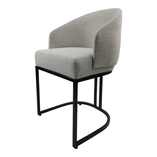 SILLA DOLORES - respaldo y asiento en textil, base de metal