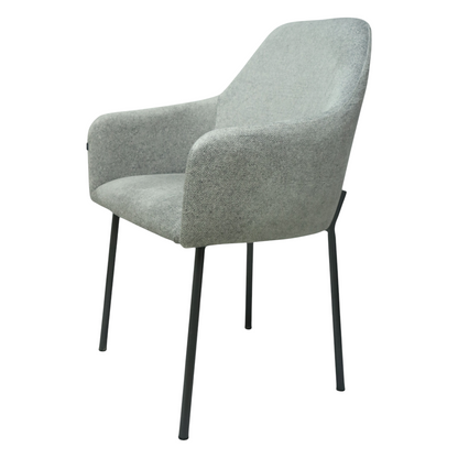 SILLA NOVA - respaldo y asiento en textil de alta calidad, base de metal