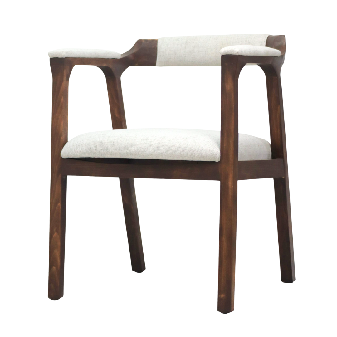 Silla Copal - Respaldo y Asiento Textil, con base de madera de Encino Americano