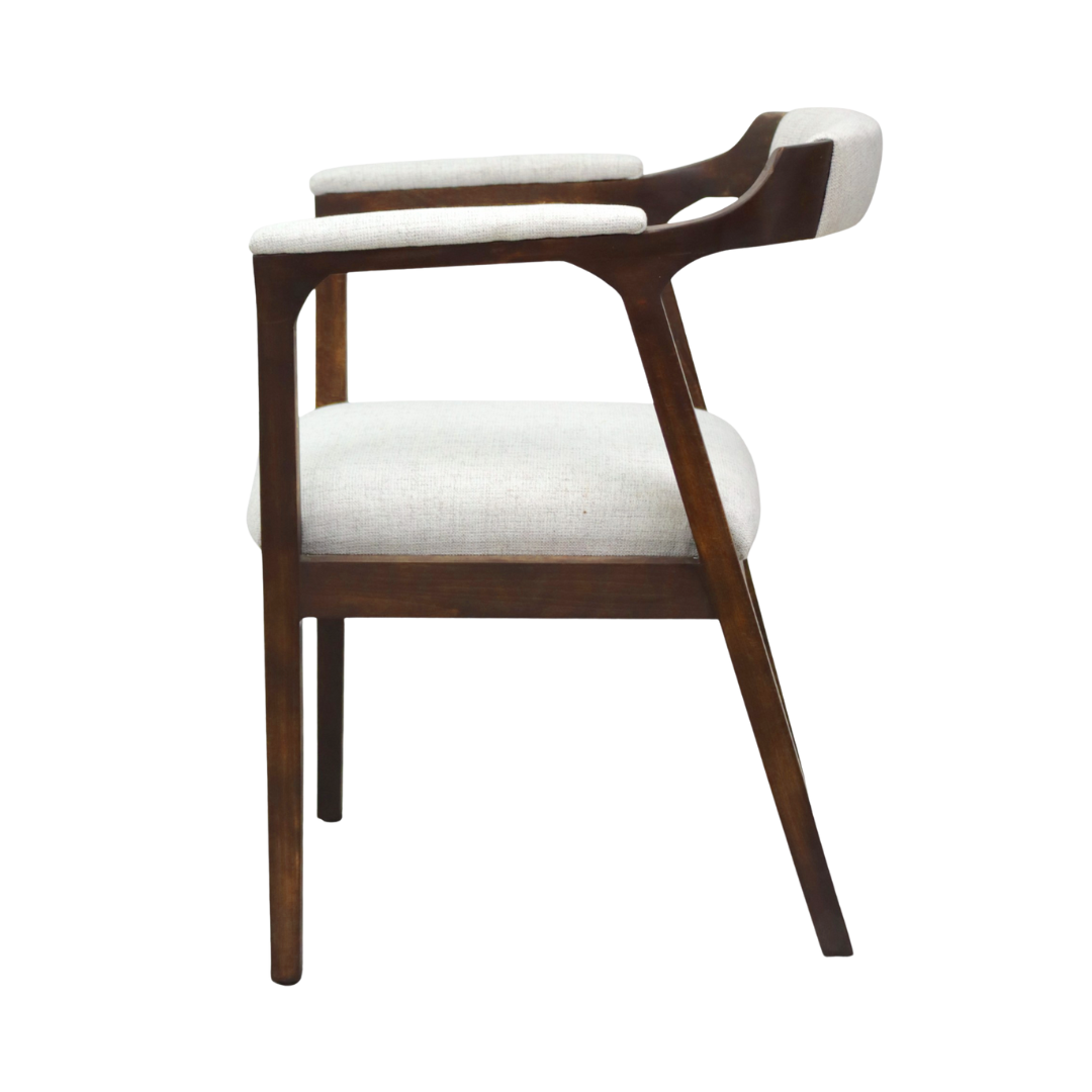Silla Copal - Respaldo y Asiento Textil, con base de madera de Encino Americano