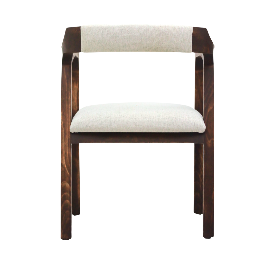 Silla Copal - Respaldo y Asiento Textil, con base de madera de Encino Americano