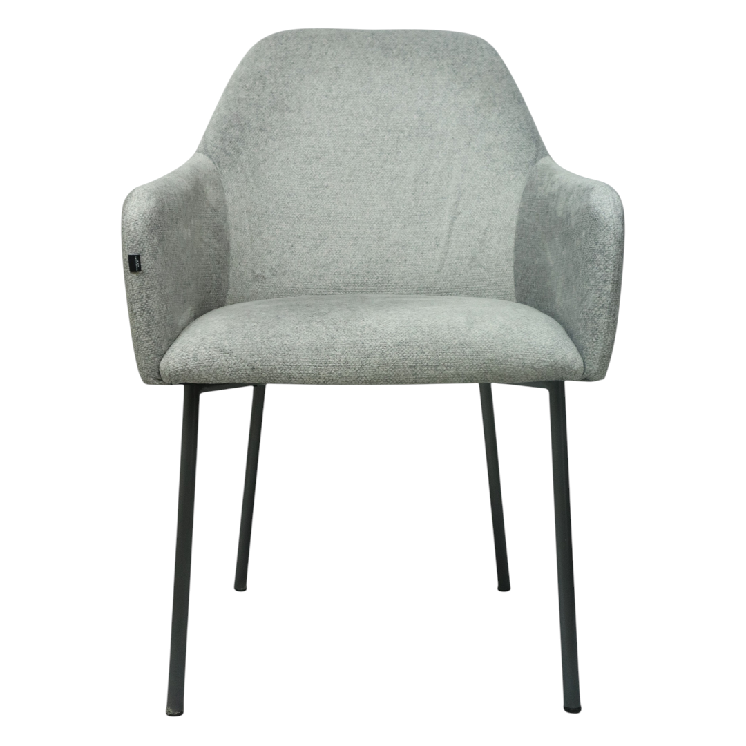 SILLA NOVA - respaldo y asiento en textil de alta calidad, base de metal