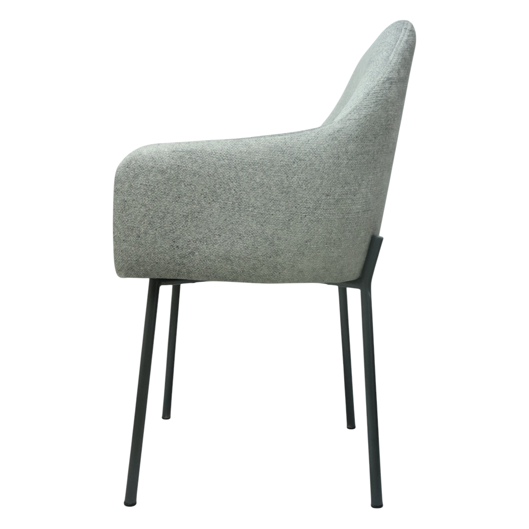 SILLA NOVA - respaldo y asiento en textil de alta calidad, base de metal