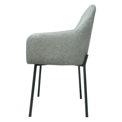 SILLA NOVA - respaldo y asiento en textil de alta calidad, base de metal