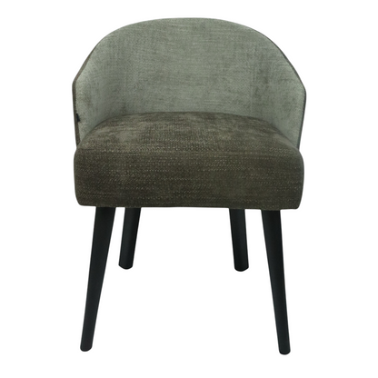 SILLA BERNAL - respaldo y asiento en textil, base de madera de encino