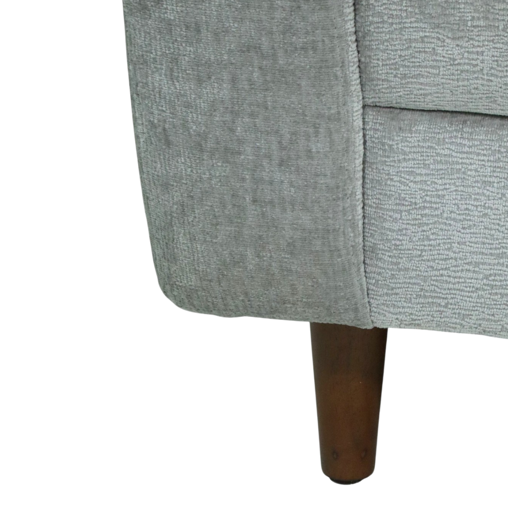 SILLÓN LOVE SEAT - en textil malta zinc