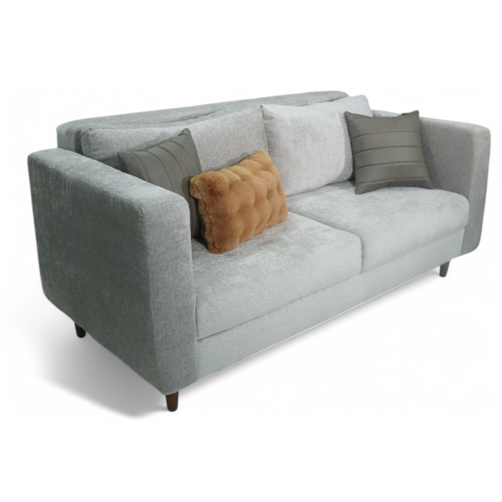 SILLÓN LOVE SEAT - en textil malta zinc