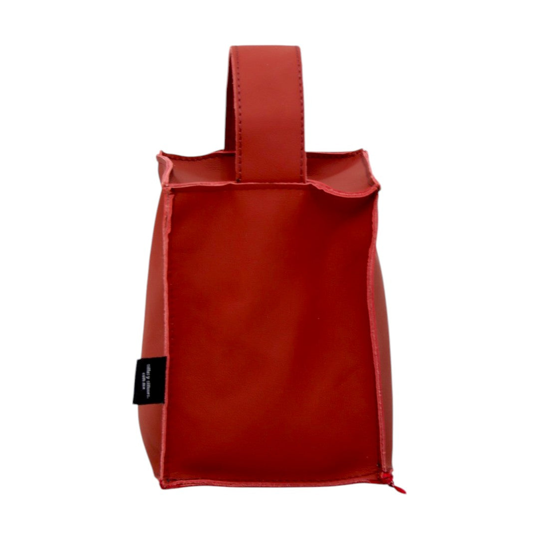 Tope para puerta Rojo - 100% Piel Genuina