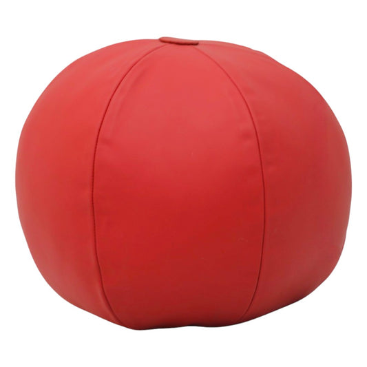 Cojín Esférico Rojo 100% Piel genuina