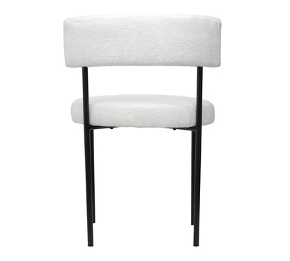 Silla Eleonor | Asiento Textil y Respaldo Textil con Base Metálica Negra