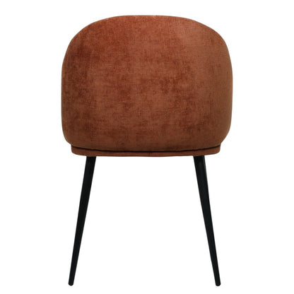 SILLA BERNAL - respaldo y asiento en textil chedrón, patas de metal