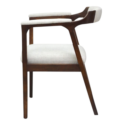 SILLA COPAL - respaldo y asiento en textil de alta calidad, con base de madera de encino