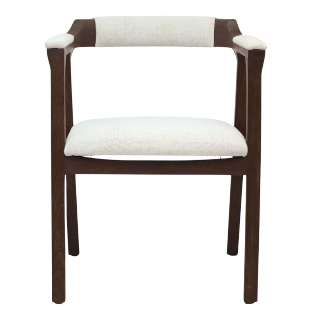 SILLA COPAL - respaldo y asiento en textil de alta calidad, con base de madera de encino