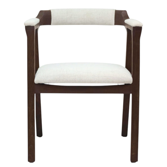 SILLA COPAL - respaldo y asiento en textil de alta calidad, con base de madera de encino