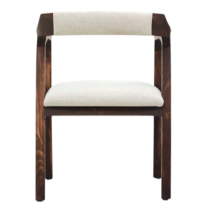 SILLA COPAL - respaldo y asiento en textil de alta calidad, con base de madera de encino