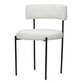 SILLA ELEONOR - respaldo y asiento en textil, base de metal