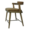 SILLA MERIDA - asiento piel genuina, estructura de madera de encino