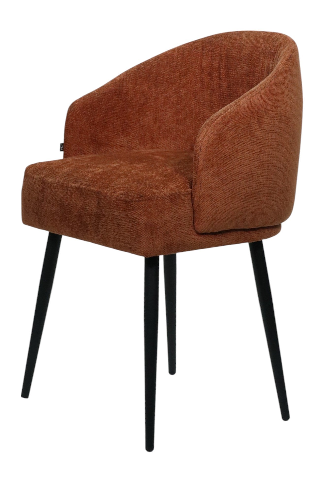 SILLA BERNAL - respaldo y asiento en textil chedrón, patas de metal