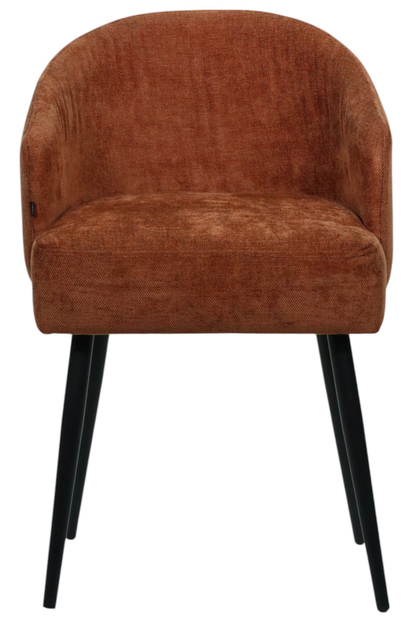 SILLA BERNAL - respaldo y asiento en textil chedrón, patas de metal