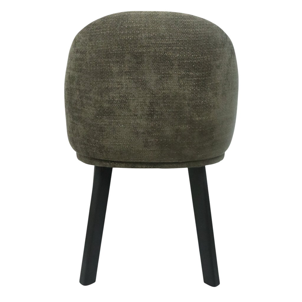 SILLA BERNAL - respaldo y asiento en textil, base de madera de encino