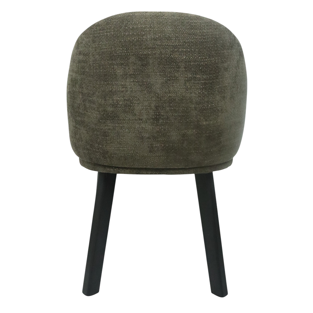 SILLA BERNAL - respaldo y asiento en textil, base de madera de encino