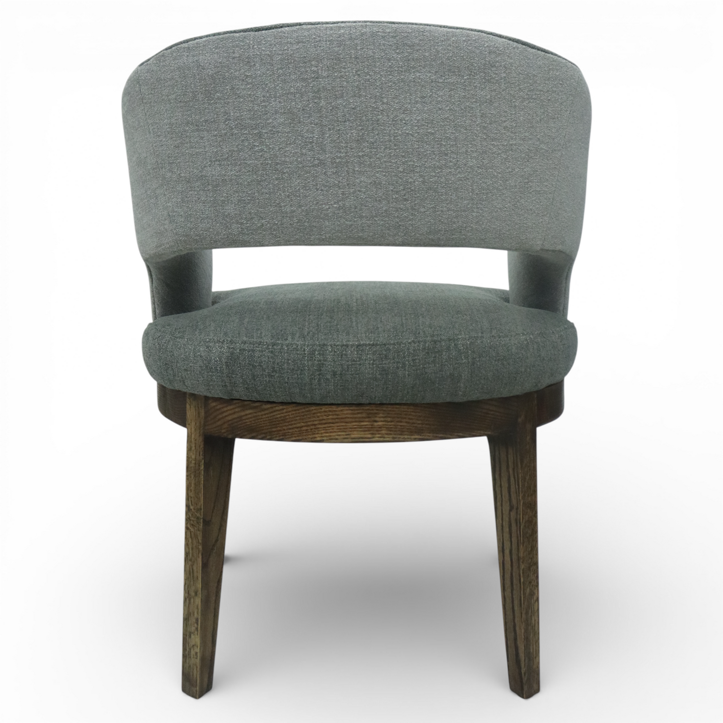 SILLA VICTORIA - respaldo y asiento en textil, con base de madera de encino