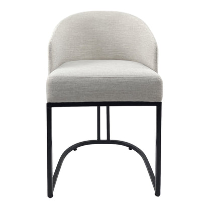 Silla Dolores | Asiento y Respaldo Textil con Base Metálica Negra