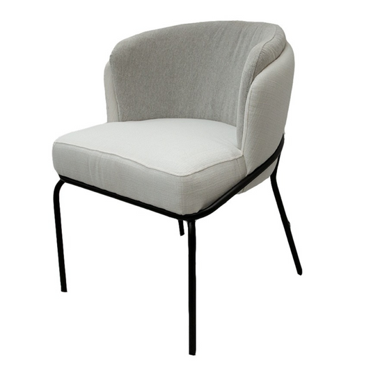 Silla Magdalena | 100% Textil con Base Metálica Negra